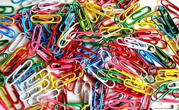 Paper clips background