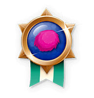 The Pink & Fuzzy Participation Pin